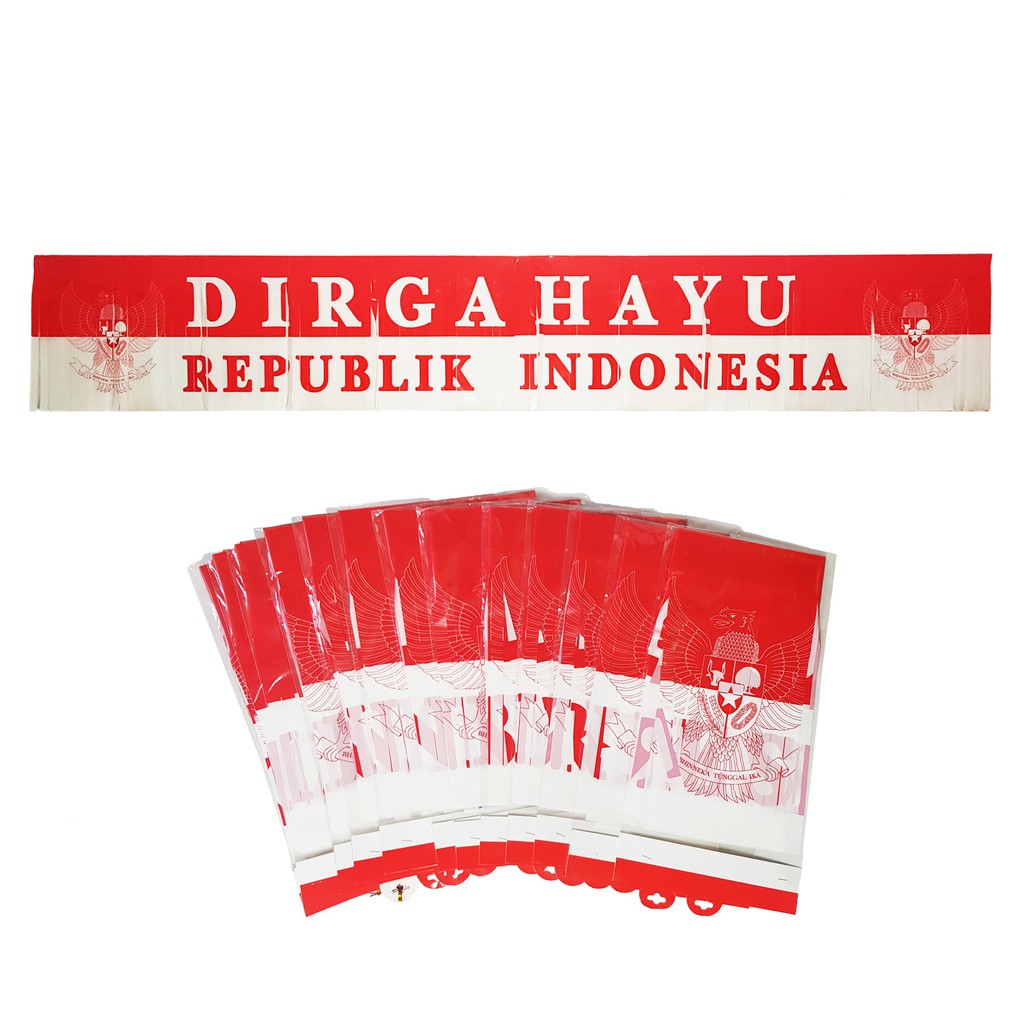 Jual Okb Garlan Banner Rumbai Dirgahayu Hut Ri Dekorasi Merah Putih