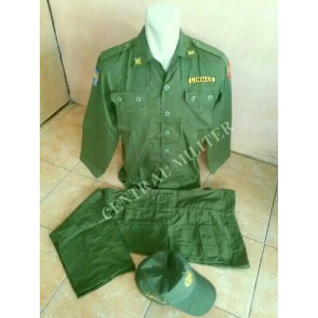 Jual Seragam Linmas Baju Hansip Seragam Pdl Shopee Indonesia