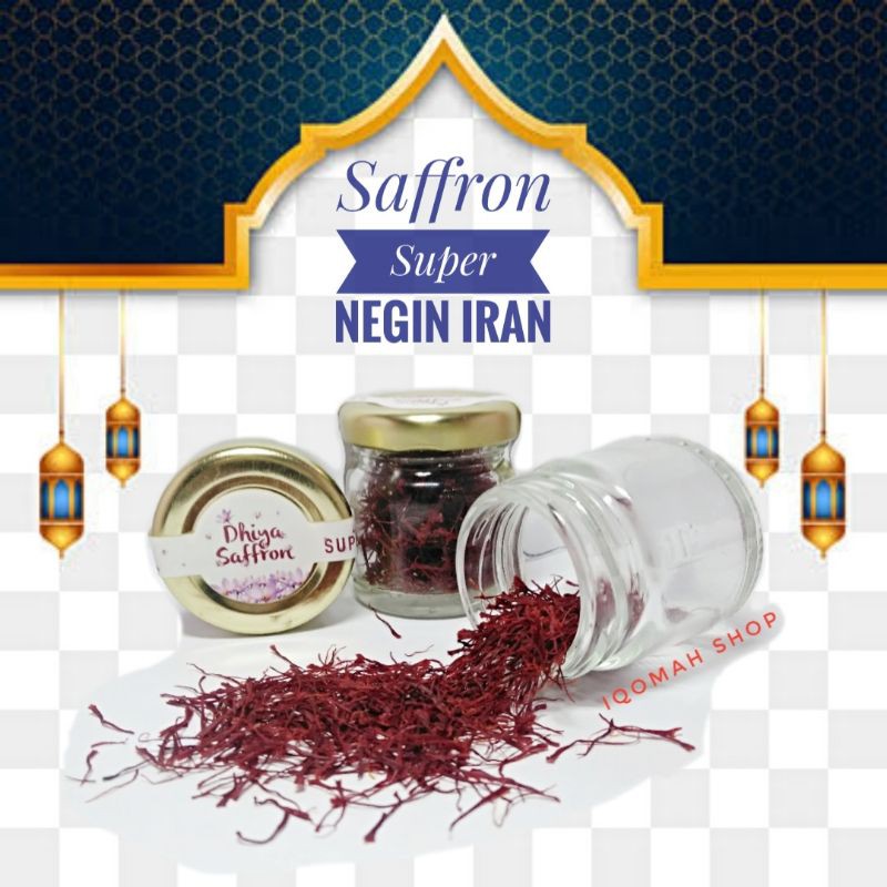 Jual Saffron Original IRAN 1 Gram Safron Iran Super Negin Shopee