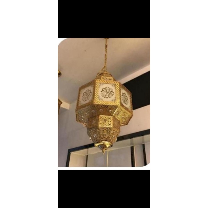 Jual Fl Lampu Gantung Hias Turki Mesjid Musholla Klasik Gold