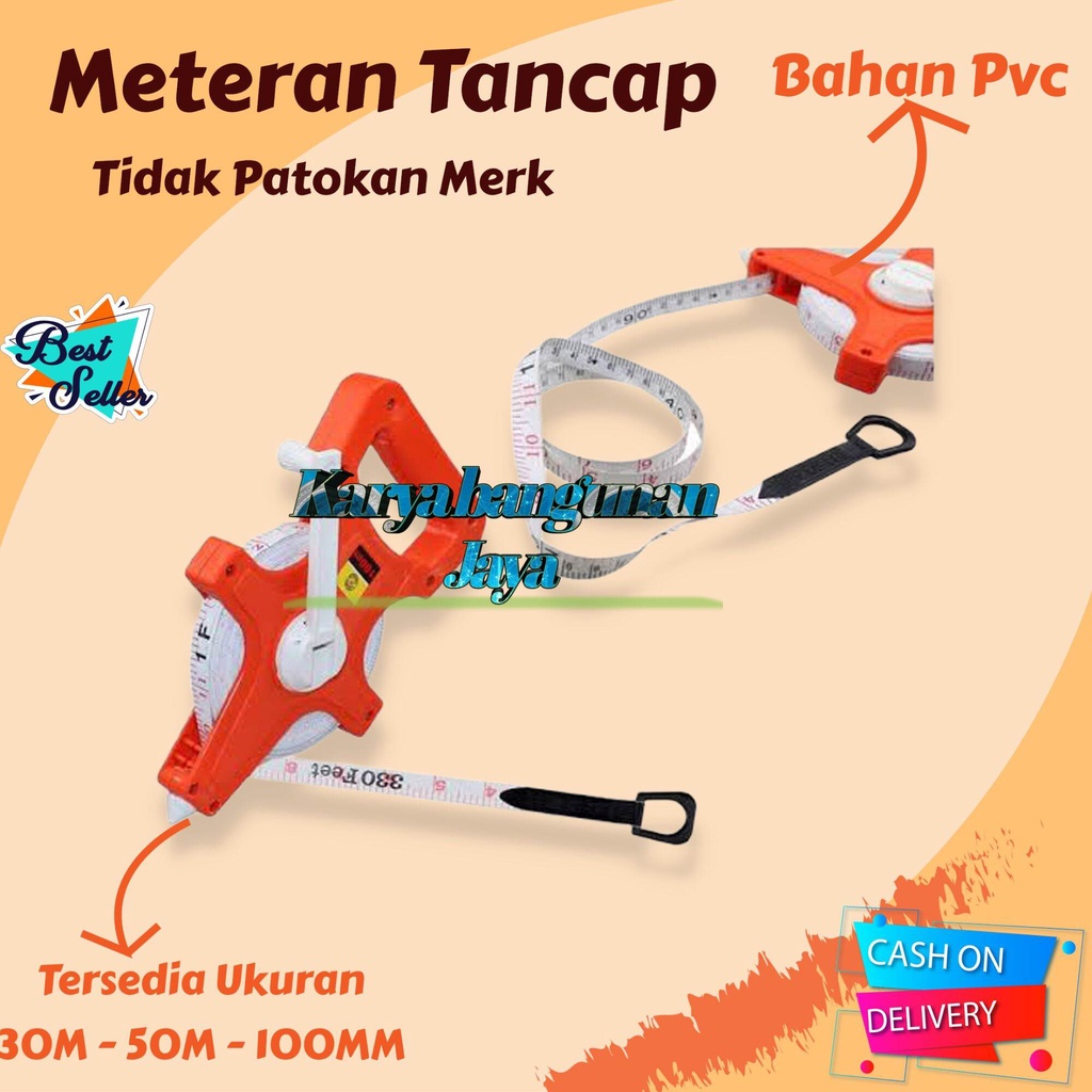 Jual Meteran Tancap M Meter Gulung Rol Tanam Tanah Bangunan