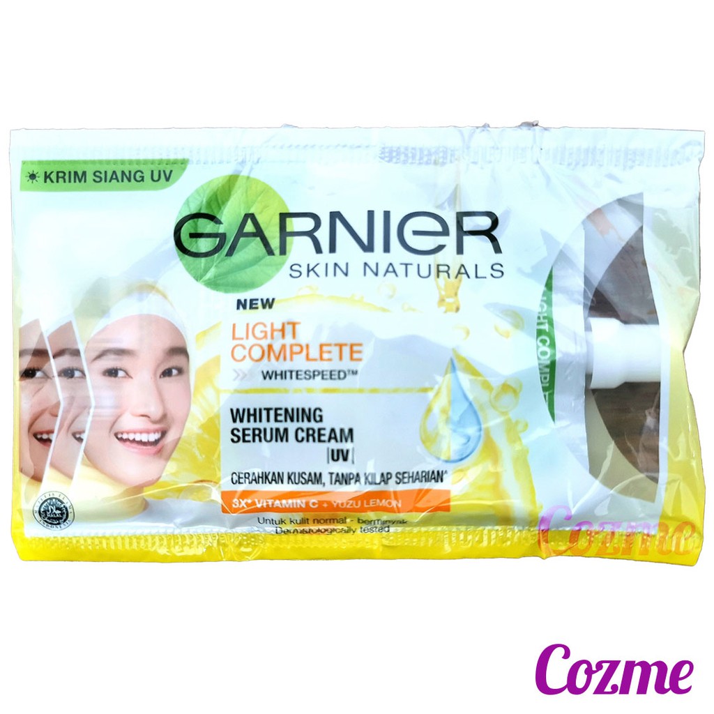 Jual GARNIER Light Complete Whitening Serum Cream UV Sachet 7mL