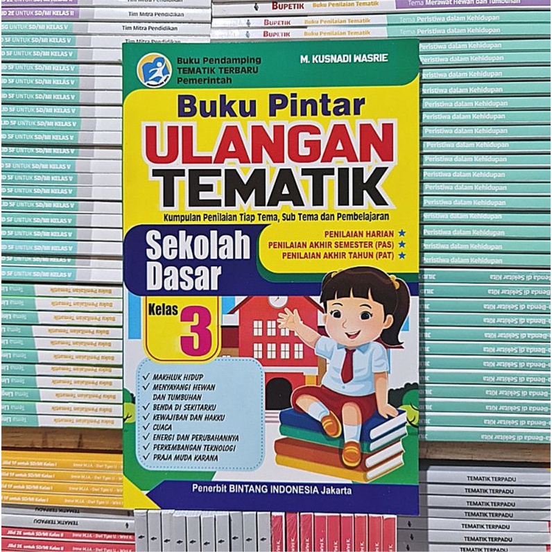 Jual BUKU PINTAR ULANGAN TEMATIK KELAS 1 2 3 4 5 6 SD BUKU PENDAMPING