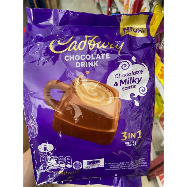 Jual Cadbury Hot Chocolate Drink 3 In 1 450 Gr Minuman Cokelat Panas