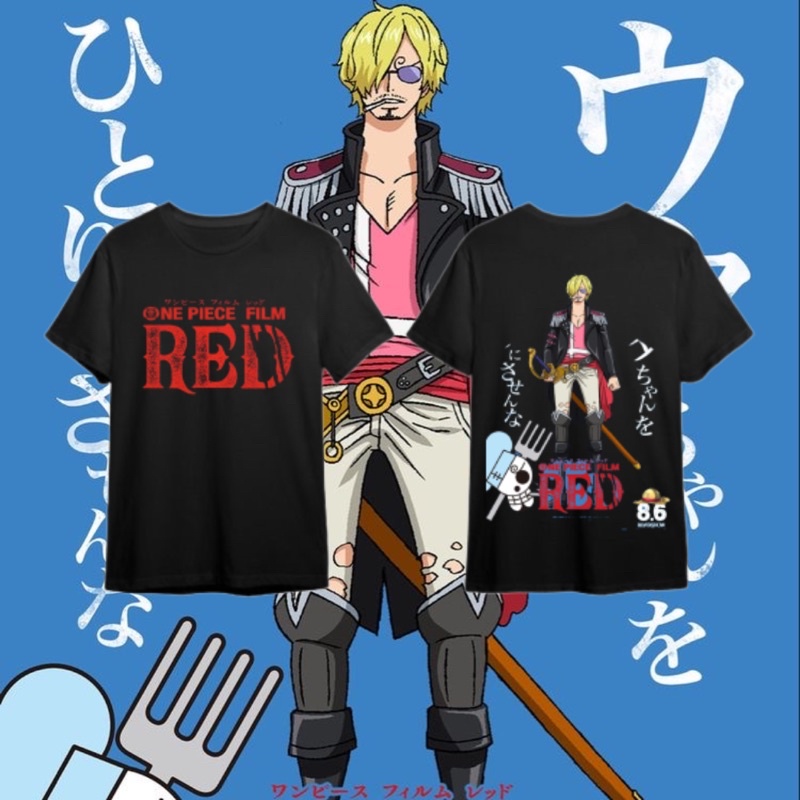 Jual Baju Kaos One Piece Film Red Vinsmoke Sanji Black Leg Sanji