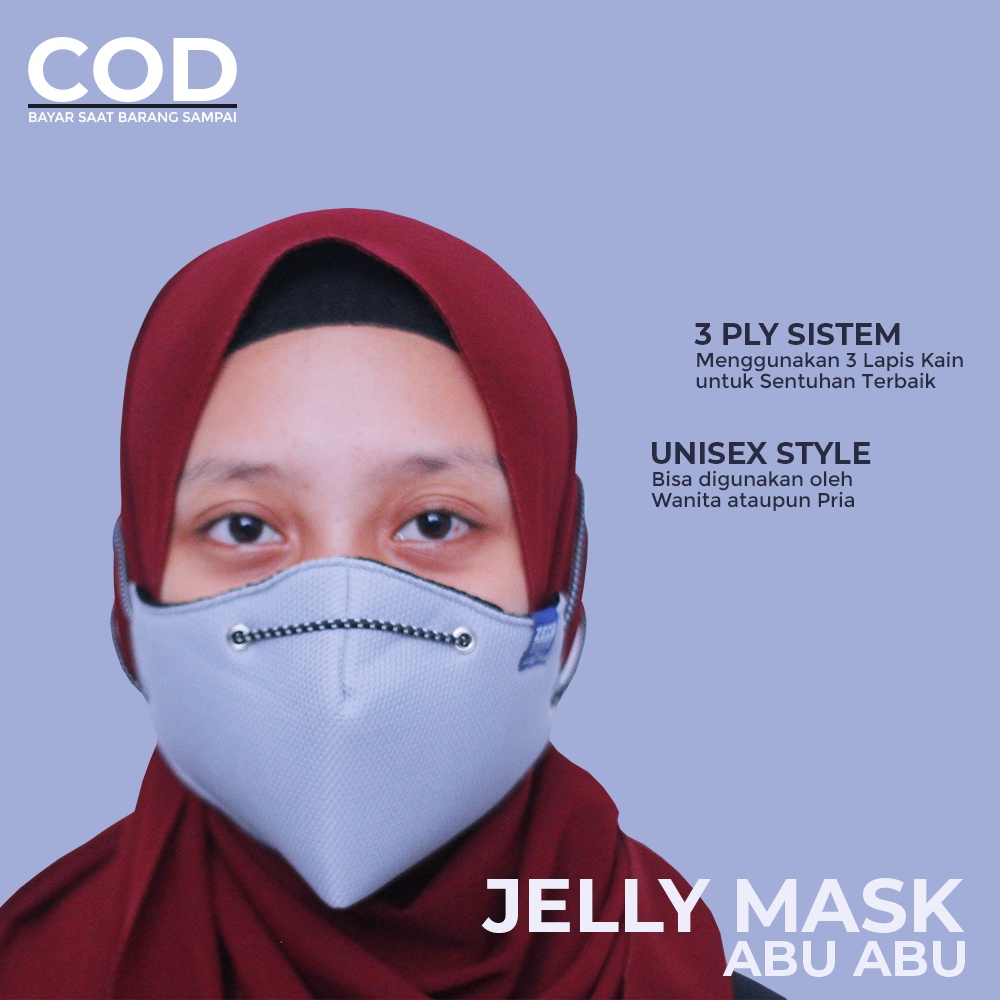 Jual Masker Kain Mulut Jellymask Lapis Ada Bahan Standart Sni Tali