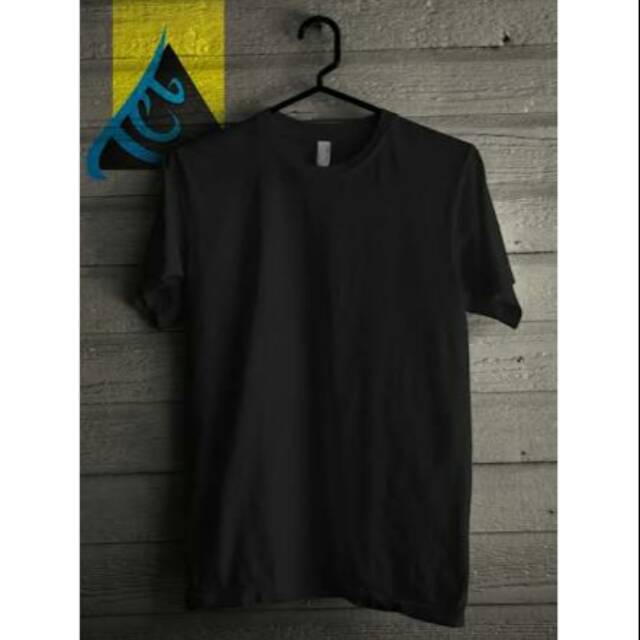 Jual Kaos Polos Hitam Black Cotton Combed Bandung30s Shopee Indonesia