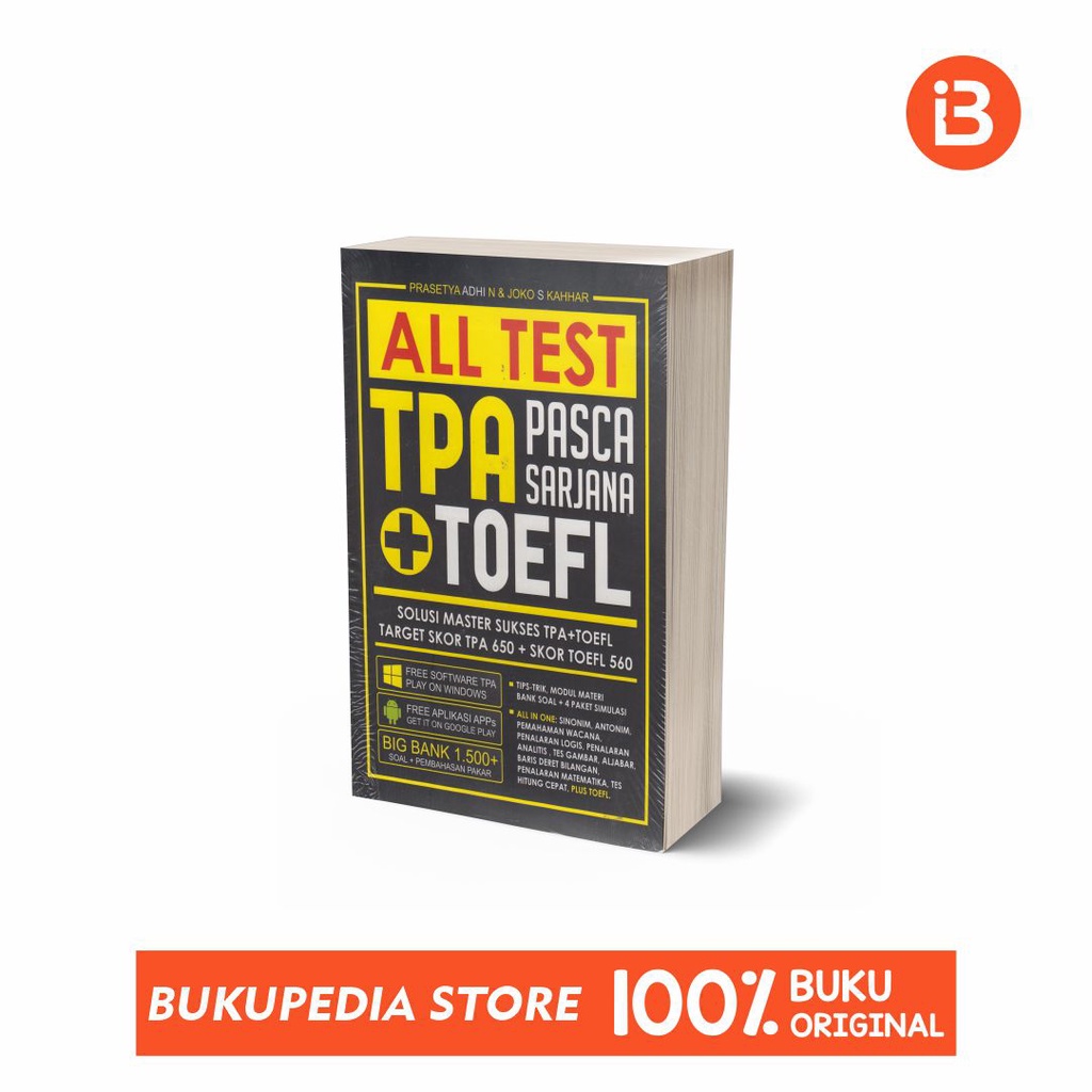 Jual Buku All Test Tpa Pasca Sarjana Toefl C Klick Media Bonus