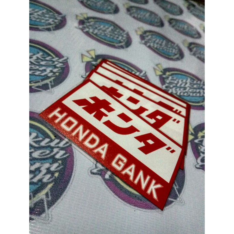 Jual Sticker Honda Gank Shopee Indonesia