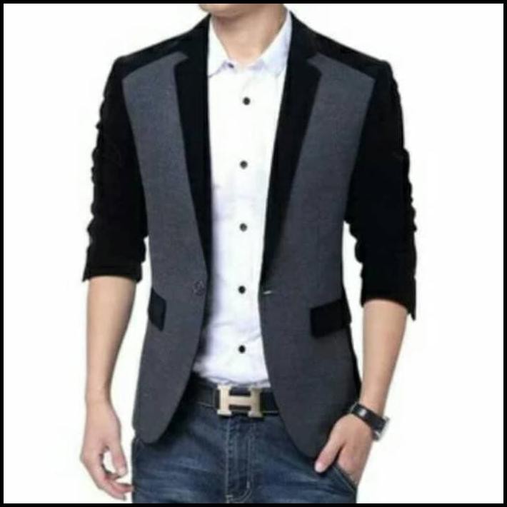 Jual New Produk Blazer Korea Style Pria Jas Formal Jaket Cowok Murah