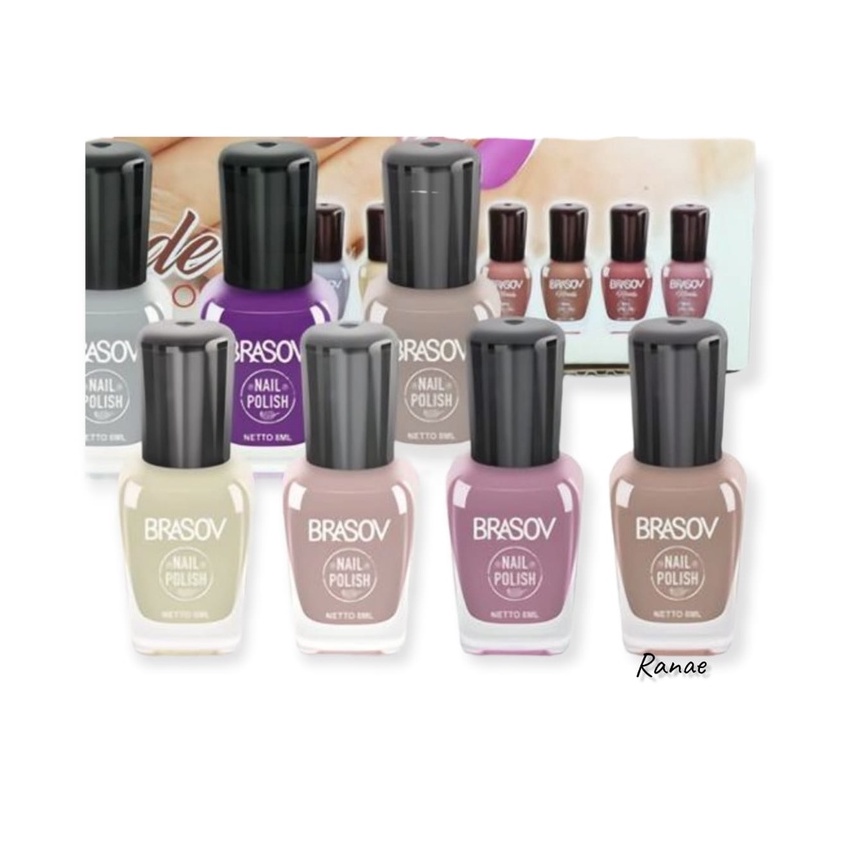 Jual BRASOV Nail Polish 24 NUDE Colours 1 Pcs Shopee Indonesia