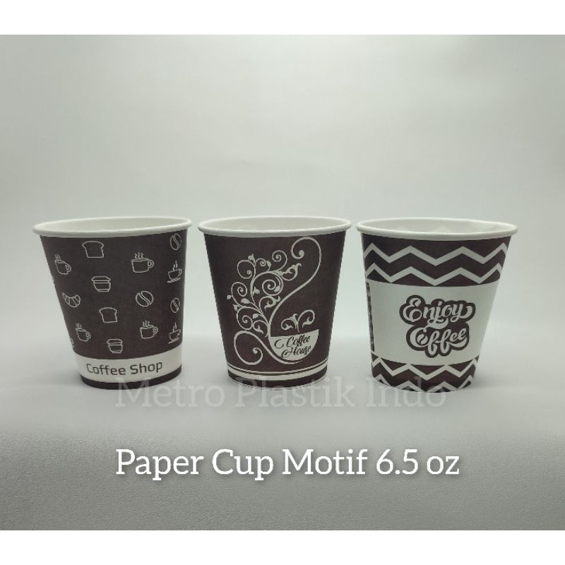 Jual Paper Cup Oz Gelas Kertas Kopi Motif Oz Pcs Shopee