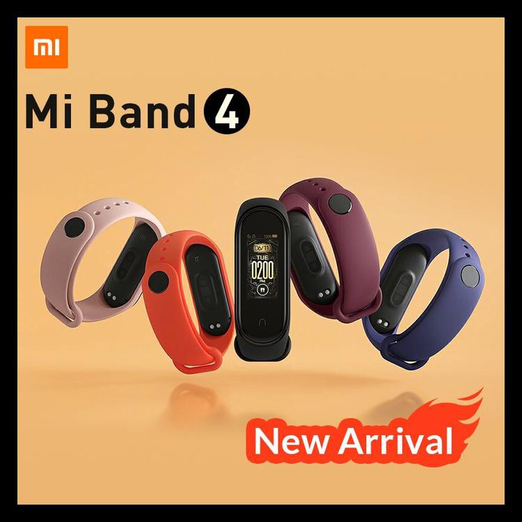 Jual MI BAND 4 ORIGINAL XIAOMI MIBAND 4 SMART BAND COLOR AMOLED DISPLAY