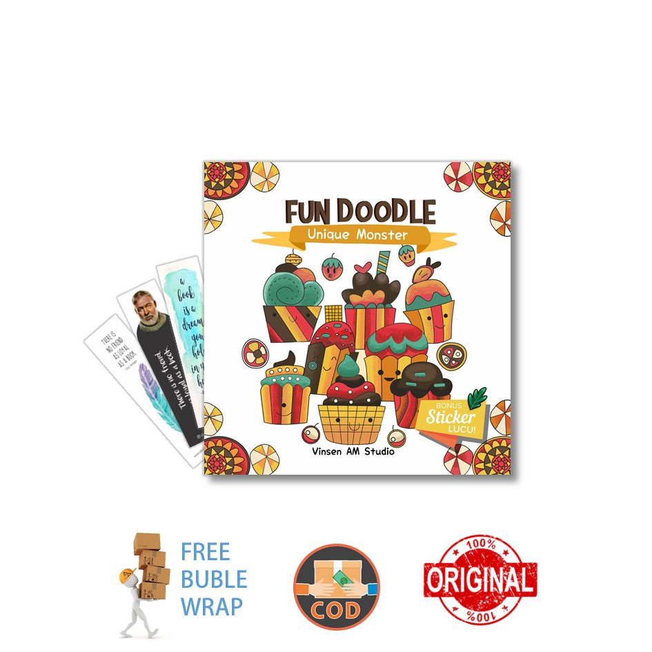 Jual Buku Unique Monster Fun Doodle C Klik Media Shopee Indonesia