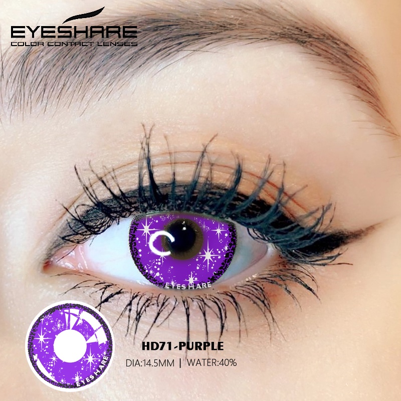 Jual Eyeshare Purple Softlens Mm Shizuku Cosplay Lensa Mata