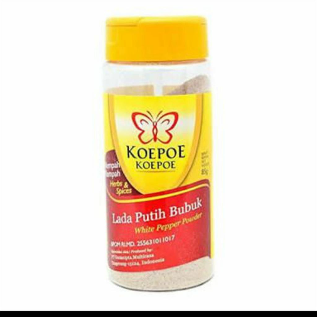 Jual Koepoe Koepoe Lada Putih Bubuk 85 Gram Shopee Indonesia