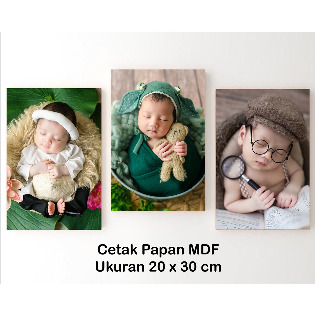 Jual Cetak Foto Custom Media Papan Kayu Pajangan Dinding X Cm