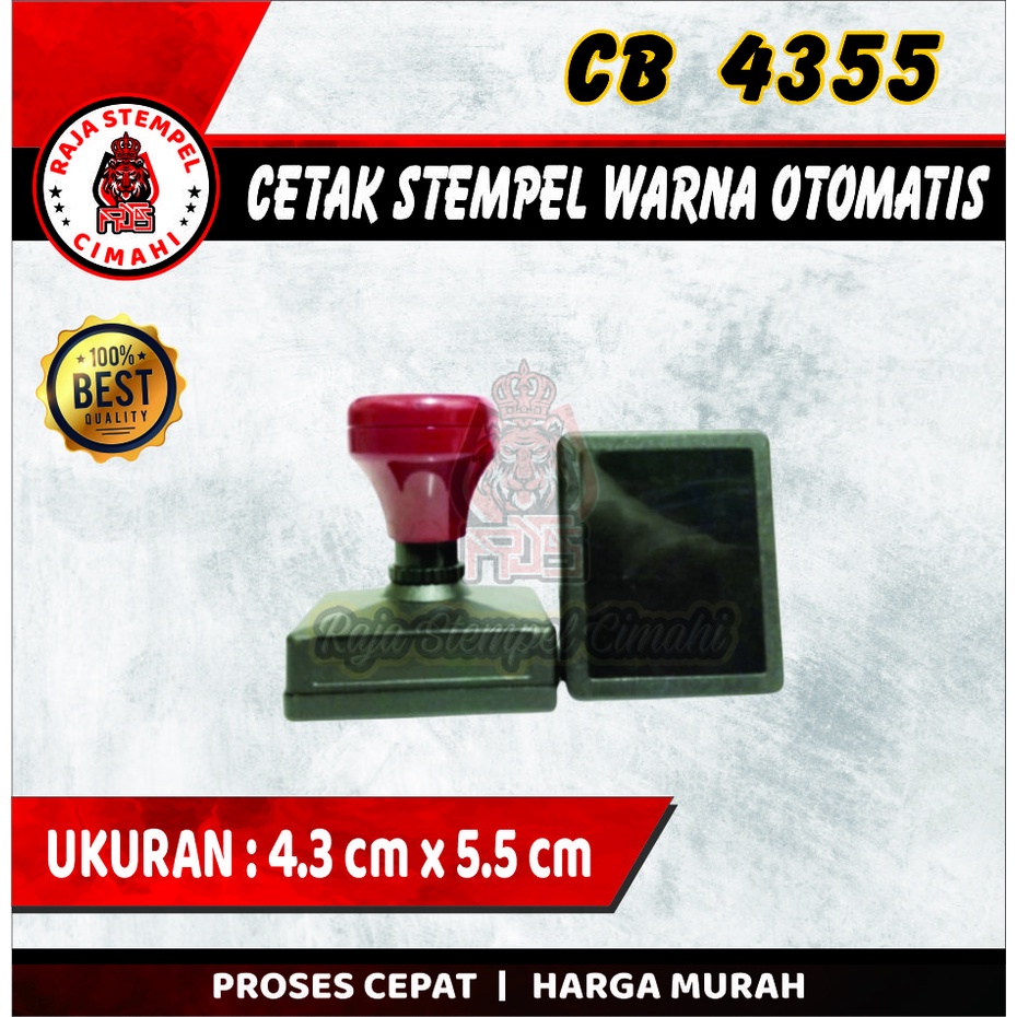 Jual Cetak Custom Stempel Flash Persegi Panjang Stempel Otomatis Cap