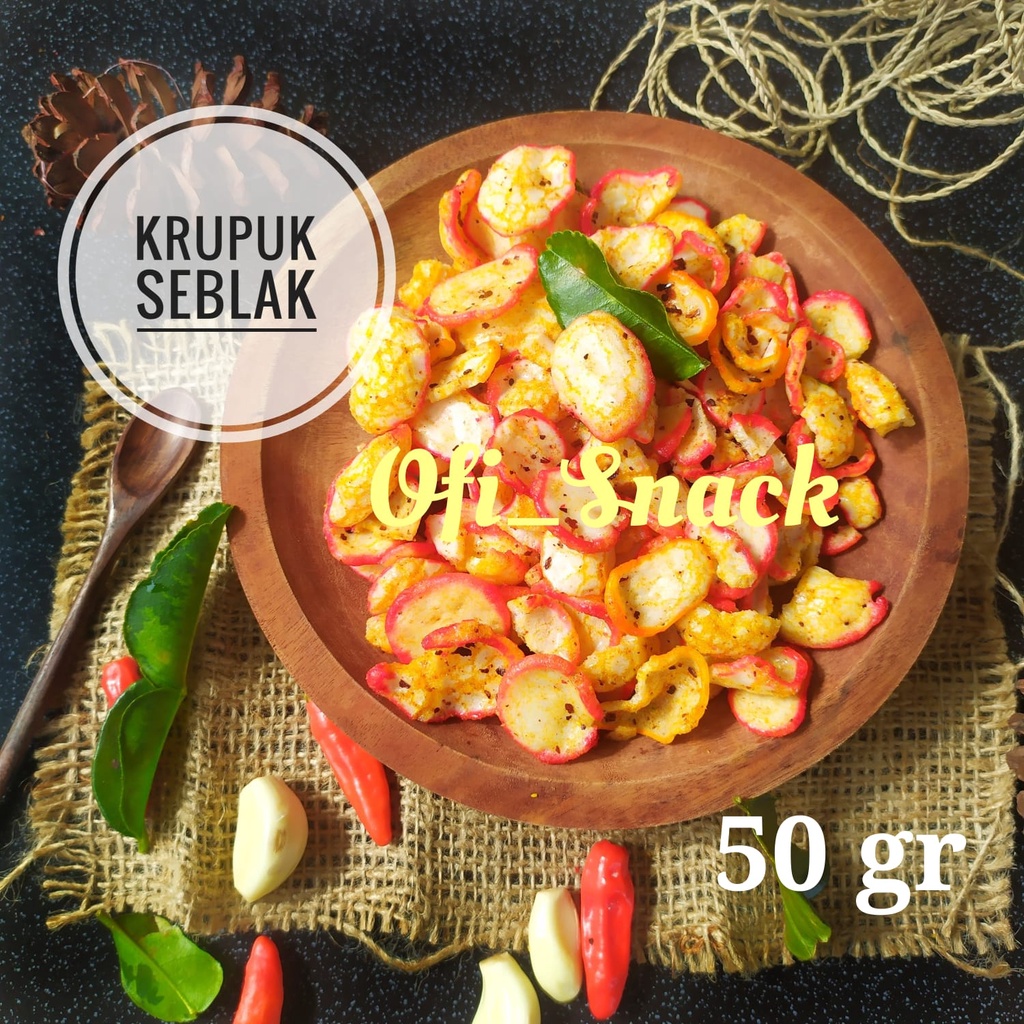 Jual Ofi Snack Cemilan Seblak Kering Pedas Daun Jeruk Makanan Ringan