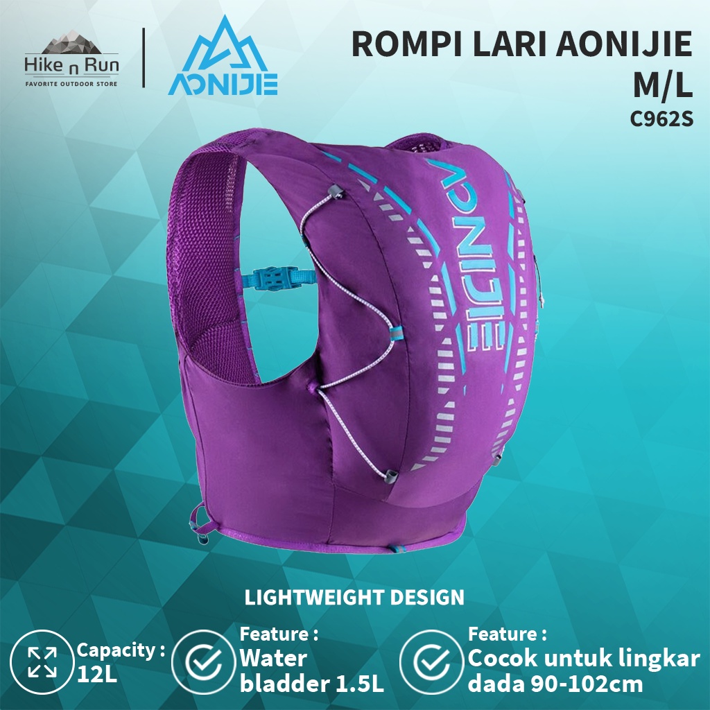 Jual Aonijie C962S Rompi Lari Hydration Pack 12L Shopee Indonesia