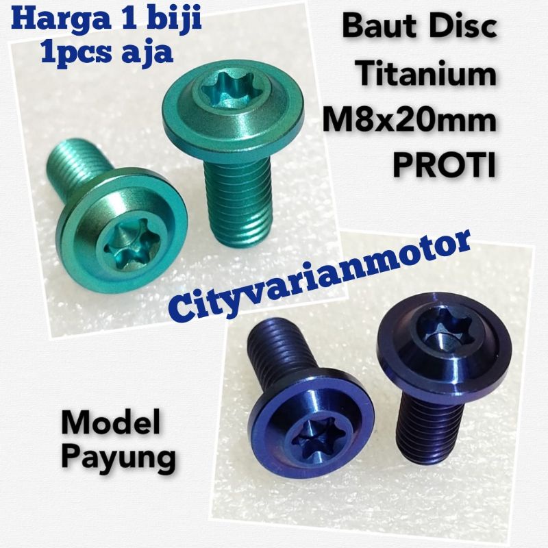 Jual Baut Disk Disc Piringan Cakram Depan Titanium M X Mm Proti Satuan