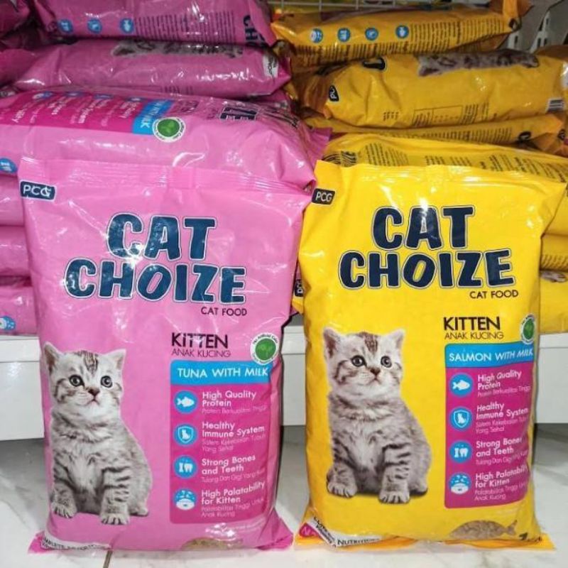 Jual Cat Choize Kitten Tuna Dan Salmon Karung 20kg Shopee Indonesia