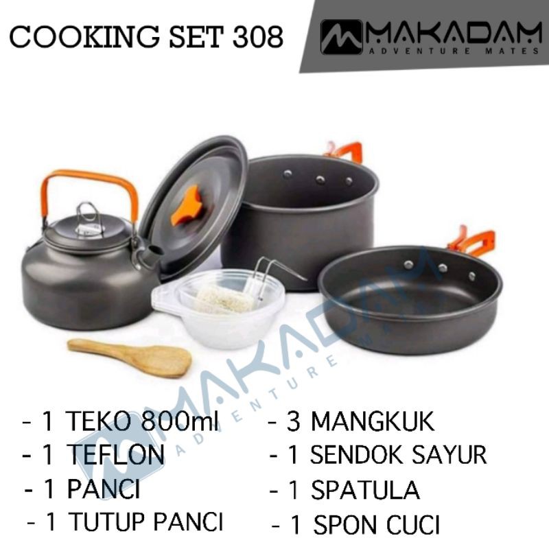 Jual Cooking Set Nesting Teko Camping Shopee Indonesia