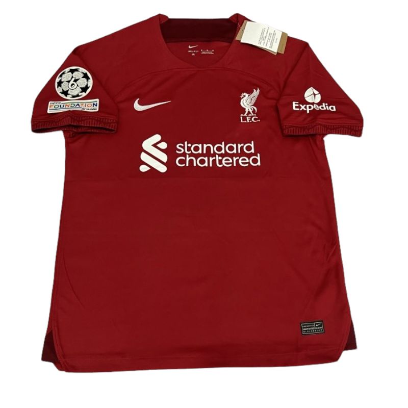 Jual BAJU BOLA JERSEY LIVERPOOL HOME FULL PATCH UCL 2022 2023 Shopee