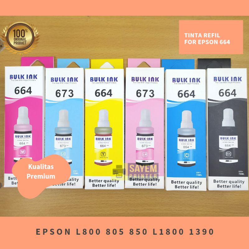 Jual Tinta Epson LC LM Original Bulk Ink Printer L800 L805 L1800 L850