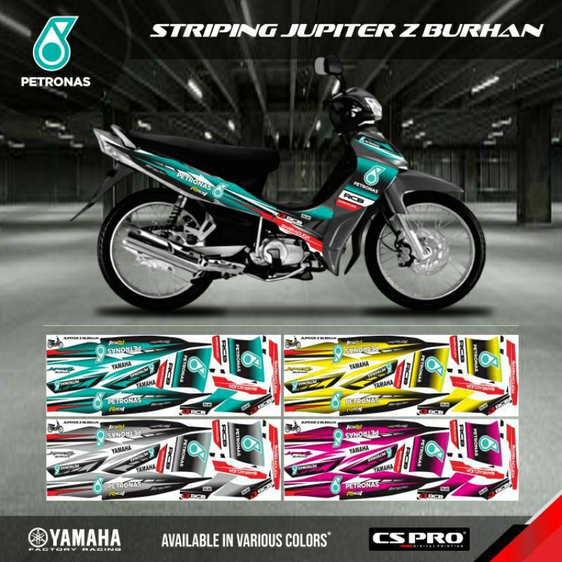 Jual Striping Decal Jupiter Z Burhan Stiker Variasi Motif Petronas