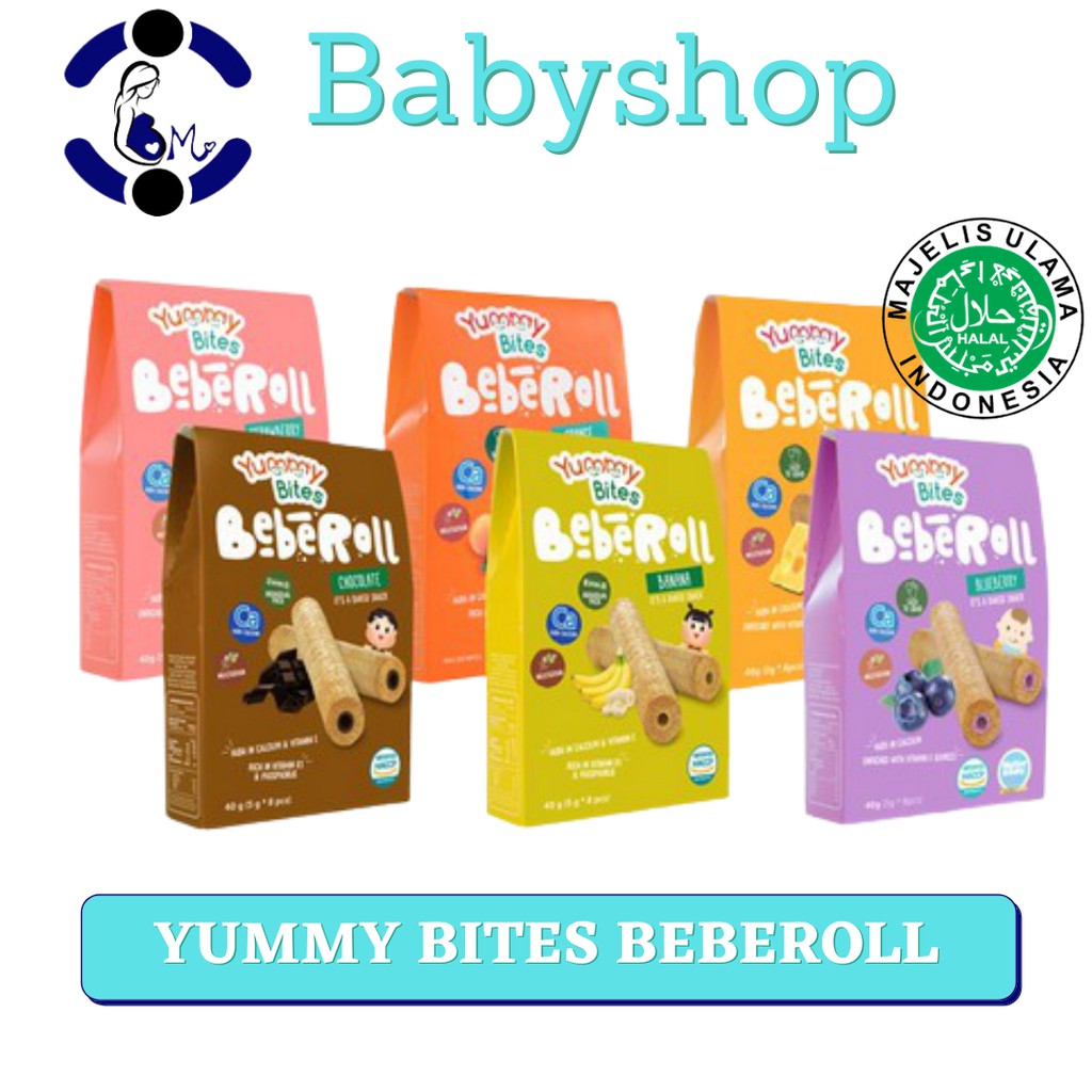 Jual Yummy Bites BebeRoll Snack Bayi 40 Gr Yummy Bite Snack Exp 2024