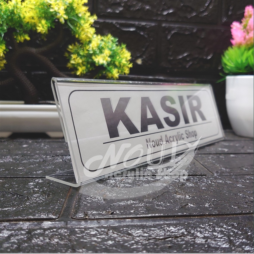 Jual Papan Nama Meja Akrilik Acrylic Name Desk Ukuran 7 X 30 Shopee