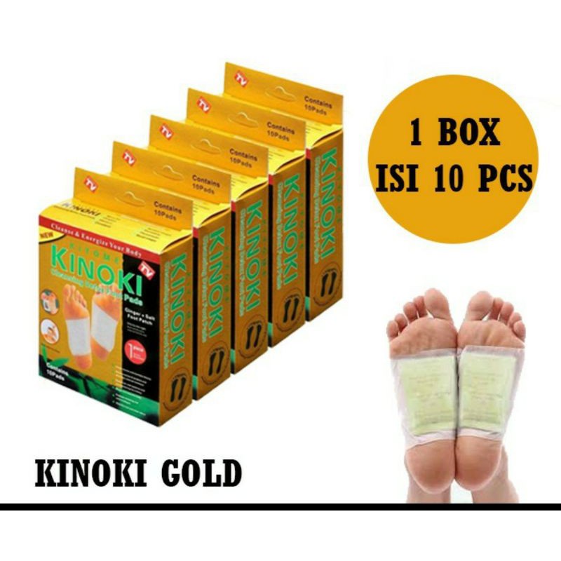 Jual Isi Kinoki Detox Koyo Tempel Kaki Gold Emas Box Isi