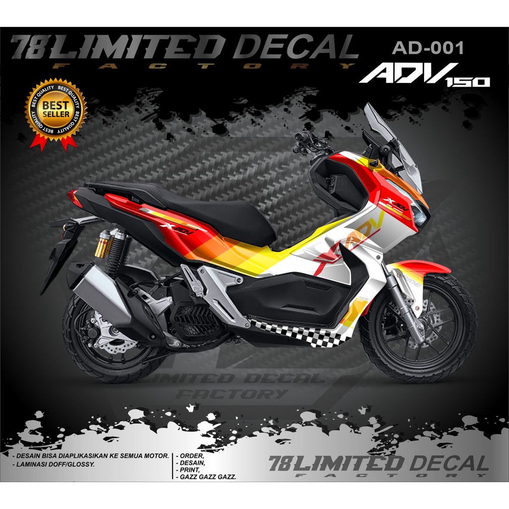 Jual Decal Sticker Honda Adv Fullbody Stiker Dekal Adv Disain