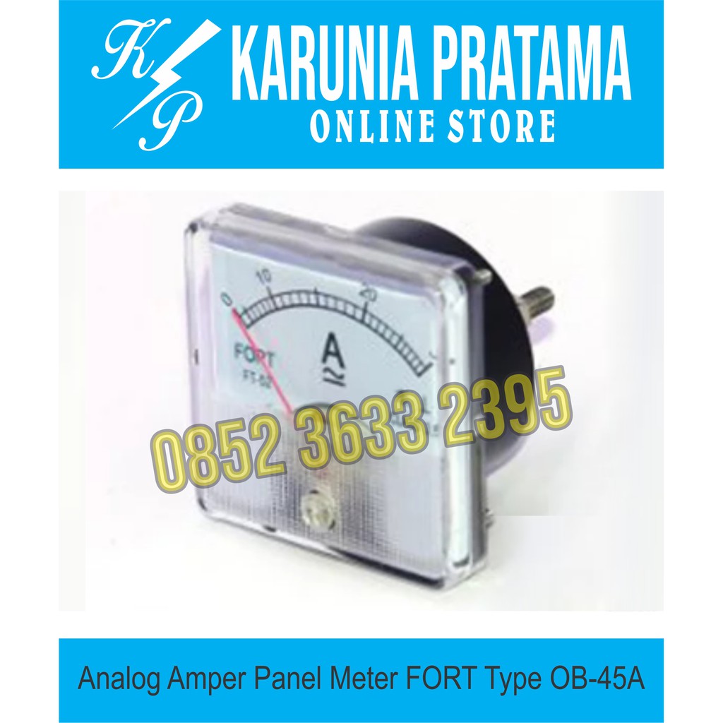 Jual FORT ANALOG AMPER PANEL METER OB 45A Shopee Indonesia