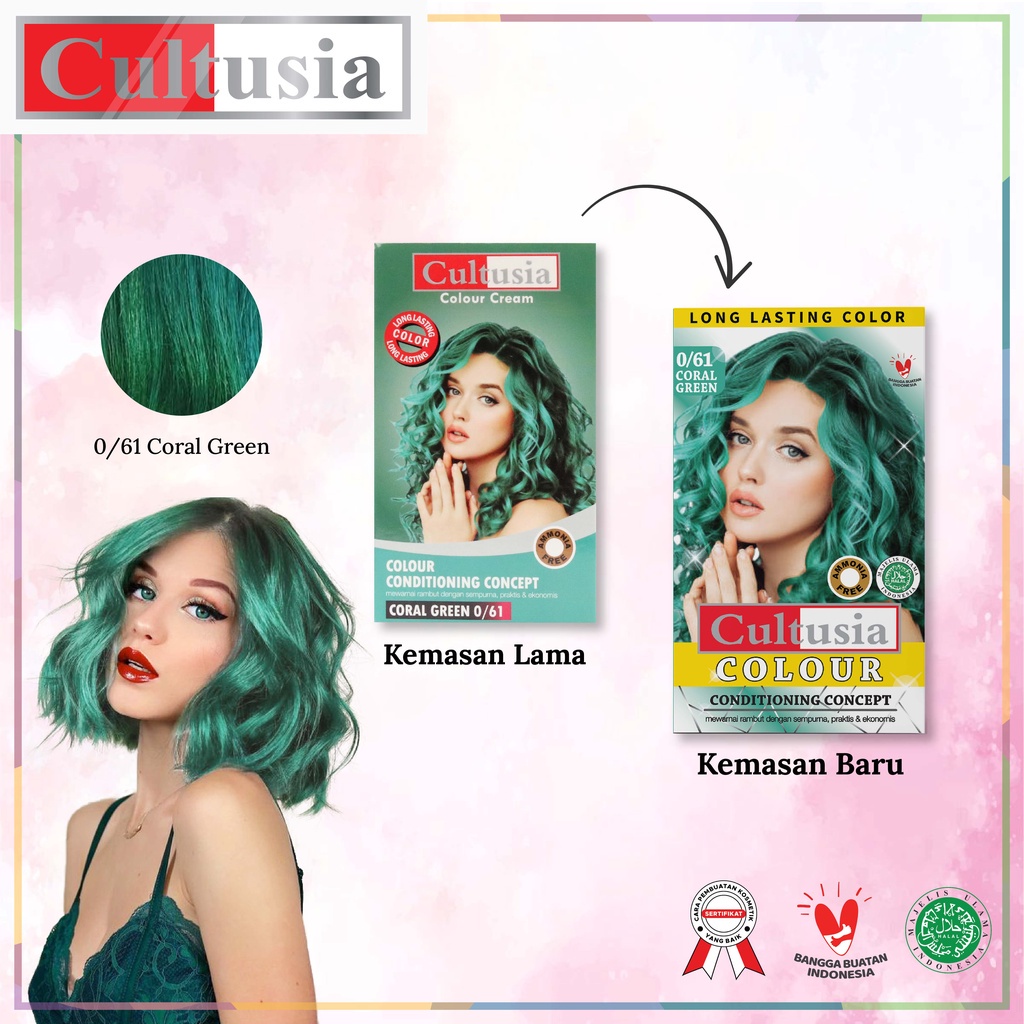 Jual CULTUSIA HAIR COLOR COLOUR CREAM CAT RAMBUT 30 ML Shopee