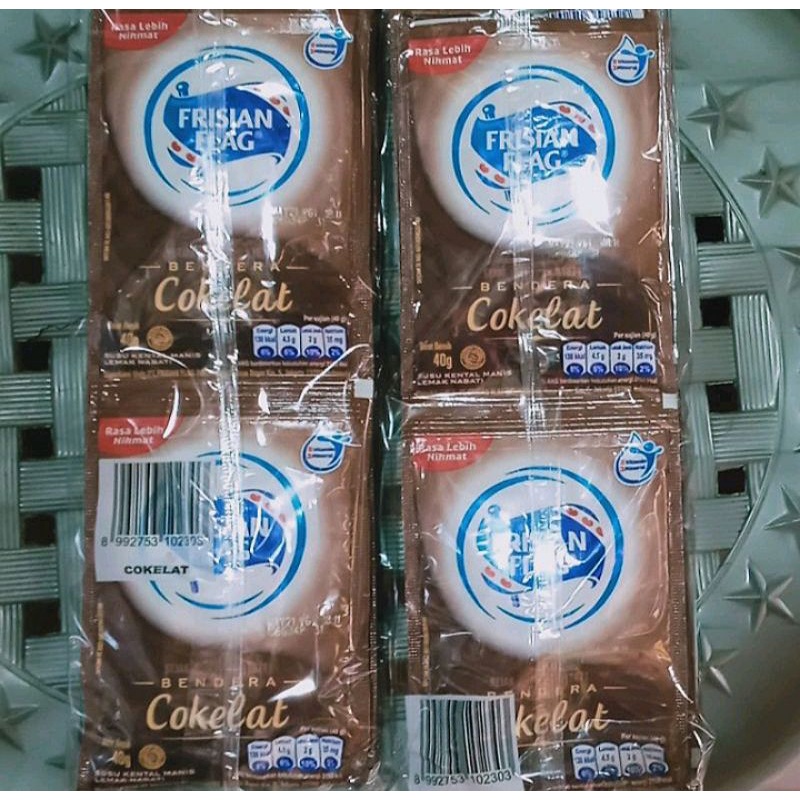 Jual Susu Bendera Kental Manis Frisian Flag Rasa Coklat Eceran Sachet