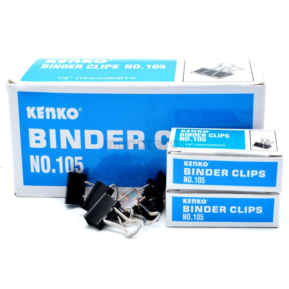 Jual PENJEPIT KERTAS BINDER CLIP 105 JOYKO BOX ORIGINAL Shopee