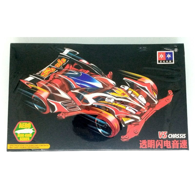 Jual Tamiya Mini 4WD Merk Daxing Blitzer Sonic Clear Black Special