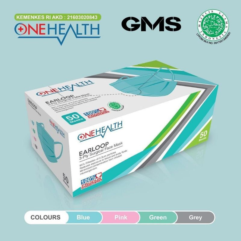 Jual Masker Medis Ply Onehealth Per Box Isi Pcs Surgical Face