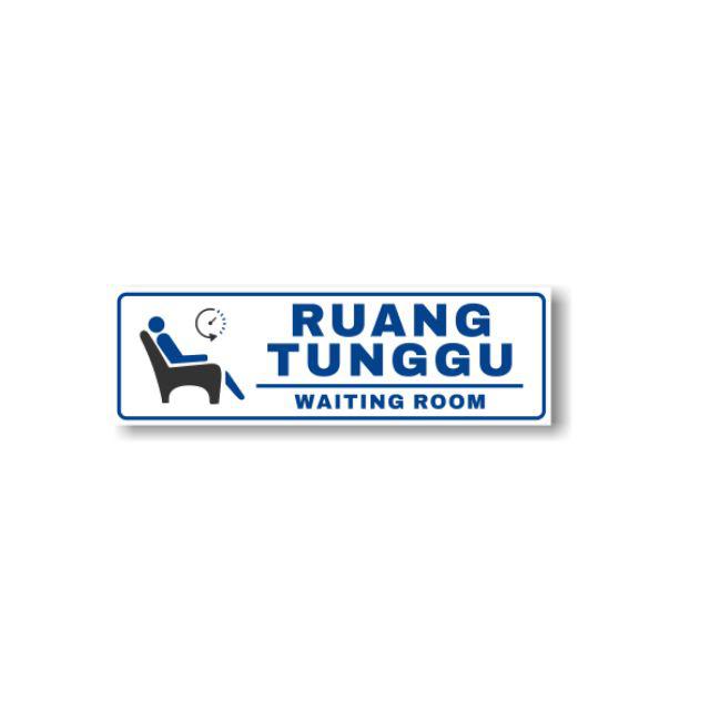 Jual Sticker Stiker Klinik Harap Tenang Ruang Tunggu Ruang Periksa