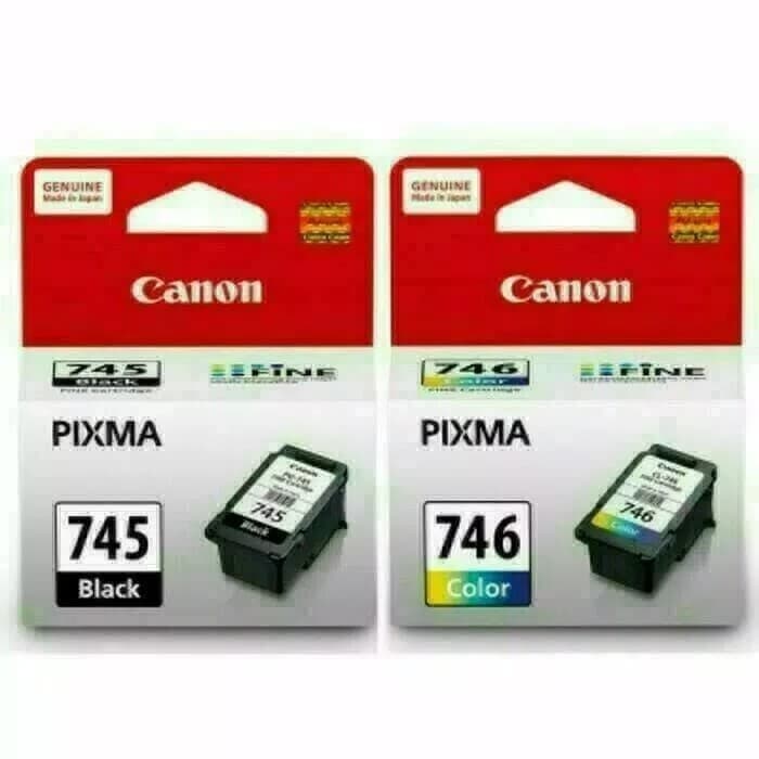 Jual Paket Tinta Cartridge Canon Pg 745 Black Dan Cl 746 Color Shopee