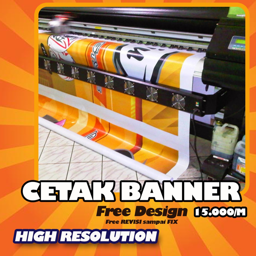 Jual HARGA M FREE DESIGN CETAK SPANDUK BANNER BANER BACKDROP