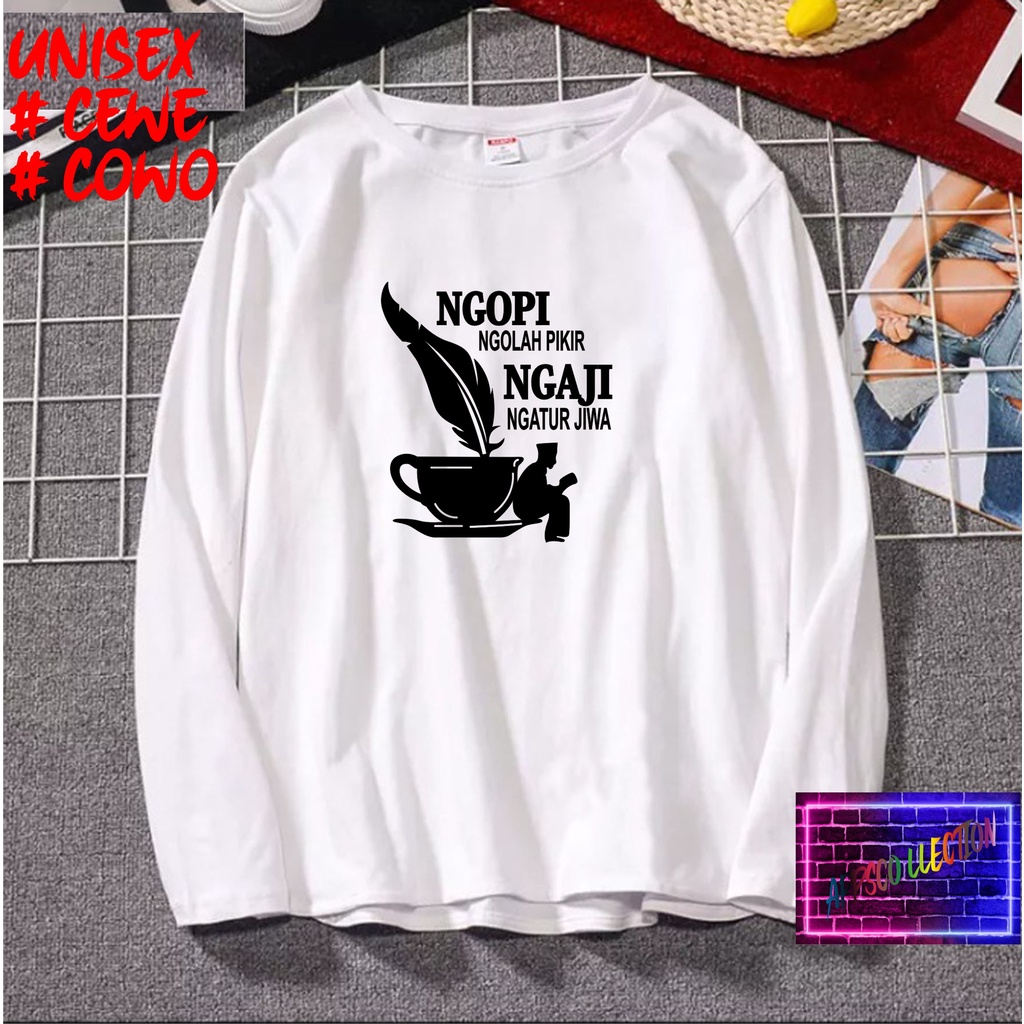 Jual Cod Diskon Promo Kaos Santri Ngopi Dan Ngaji Kaos Santri