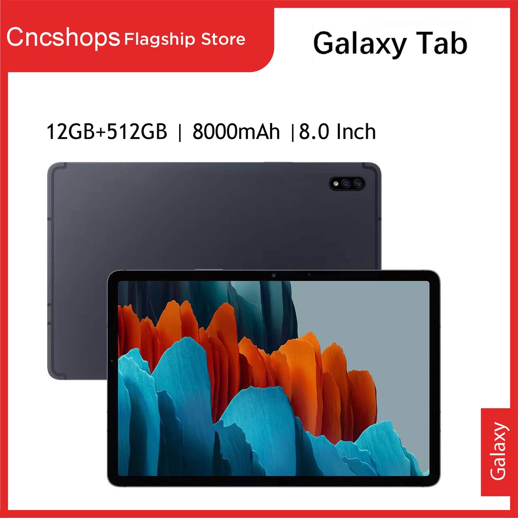 Jual Galaxy Tab S8 Asli Android 11Tablet PC Layar Penuh Layar HD 12GB