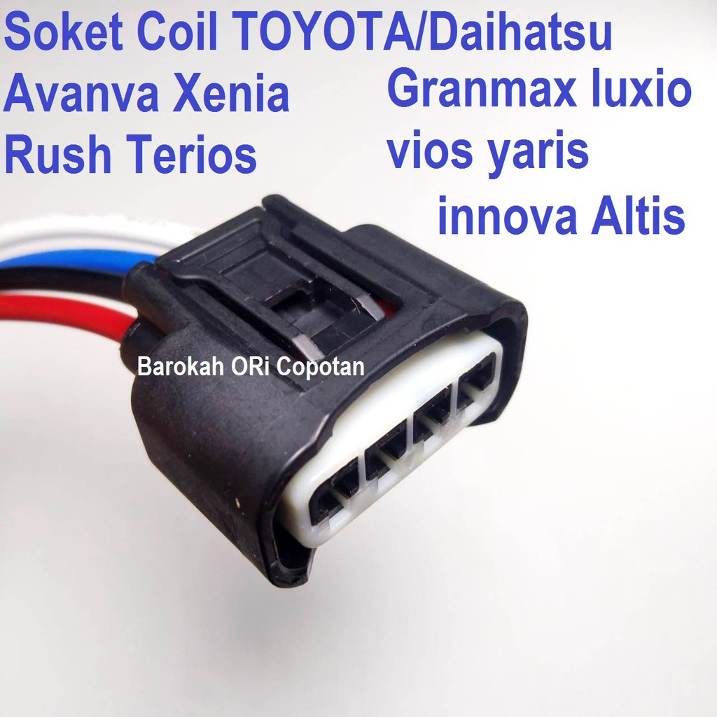 Jual Soket Coil Toyota New Vios Avanza Yaris Rush Wish Granmax Xenia