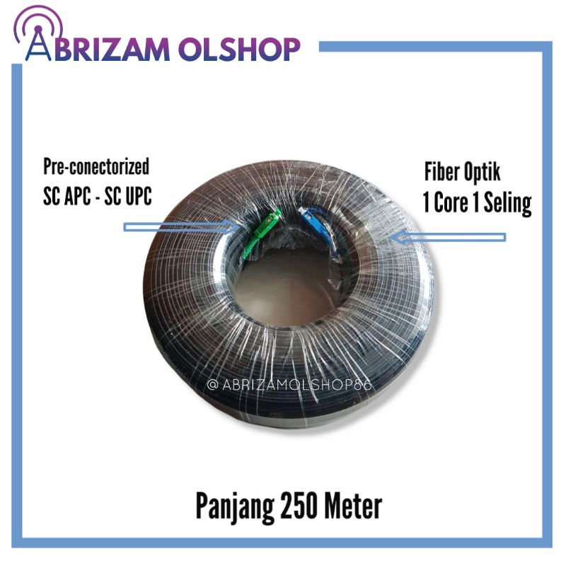 Jual Kabel Fiber Optik Precon Meter Core Sc Upc Sc Apc Siap