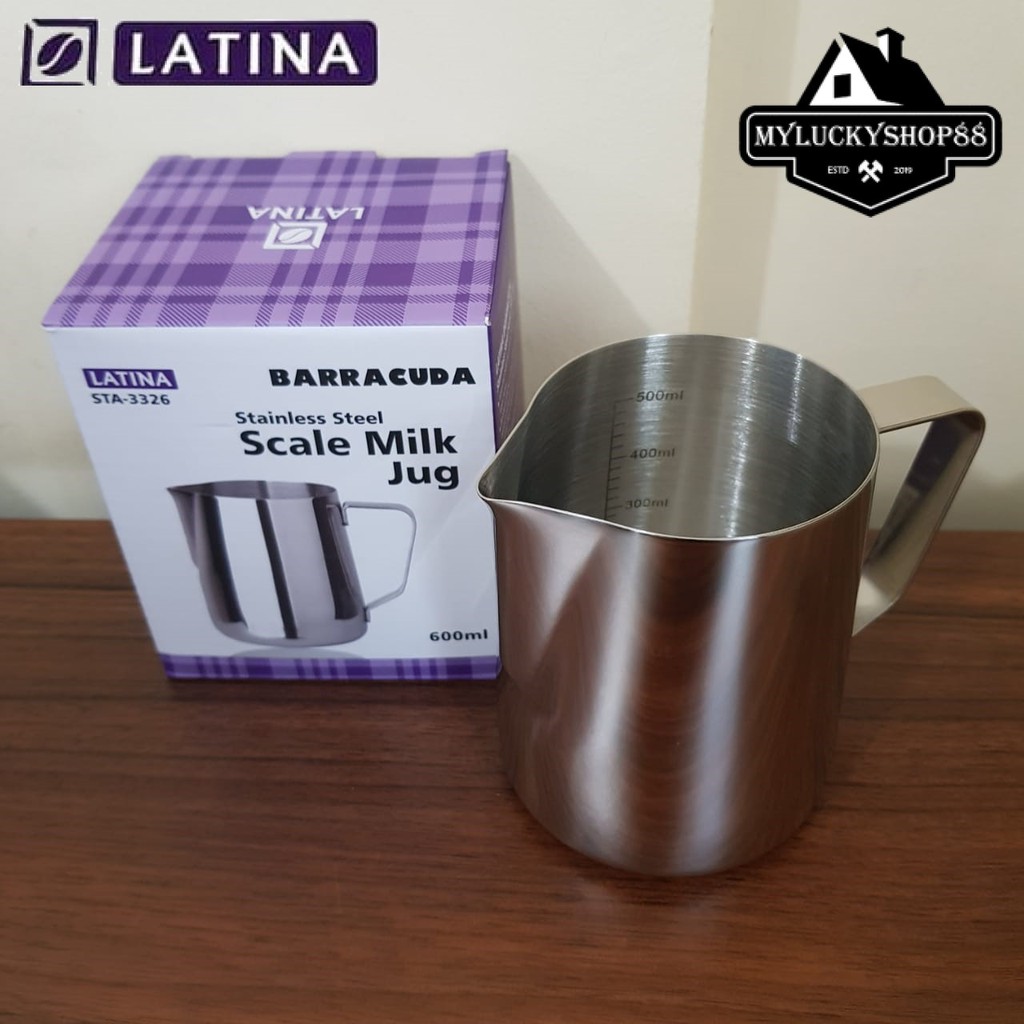 Jual Latina Sta Ml Alat Kopi Milk Pitcher Jug Scale Steam