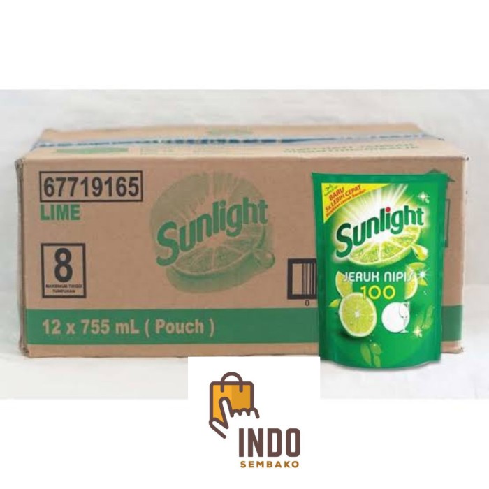 Jual SUNLIGHT DUS 755ML X 12 SUNLIGHT LIME REFILL 1 DUS SUNLIGHT