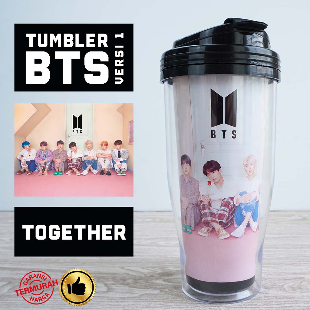 Jual TUMBLER BTS BANGTAN VERSI 1 Merchandise KPOP Souvenir Botol